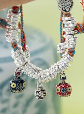 【吞金兽】古法加厚镀银 盘缠金 纳福 进才 吉祥手链