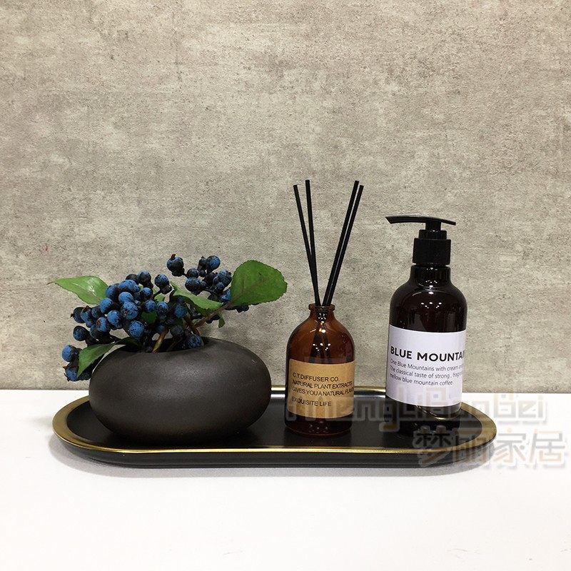 样板房卫生间浴室柜摆件洗手台套装陶瓷托盘香薰香水饰品轻奢软装,淘宝优惠券,粉丝福利购,淘宝优惠卷