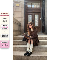 RAINY Korean Faculty of Wind Airy Suit Jacket Autumn Winter Ladies Retro Half Body Dress Two Sets Fashion Suit