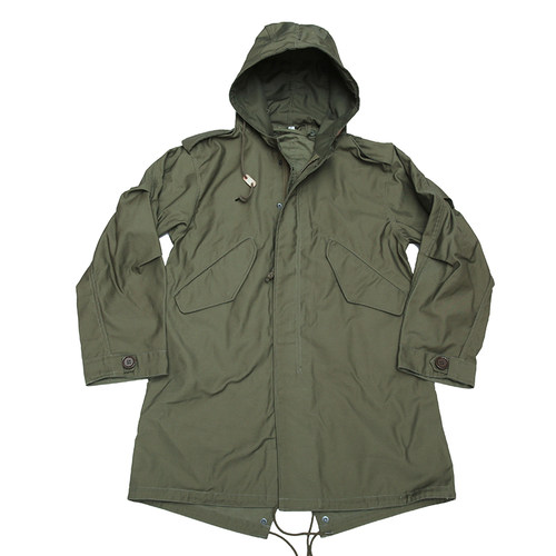 复刻M51 PARKA风衣鱼尾派克服M1951大衣军版长款男宽松阿美咔叽 - 图0