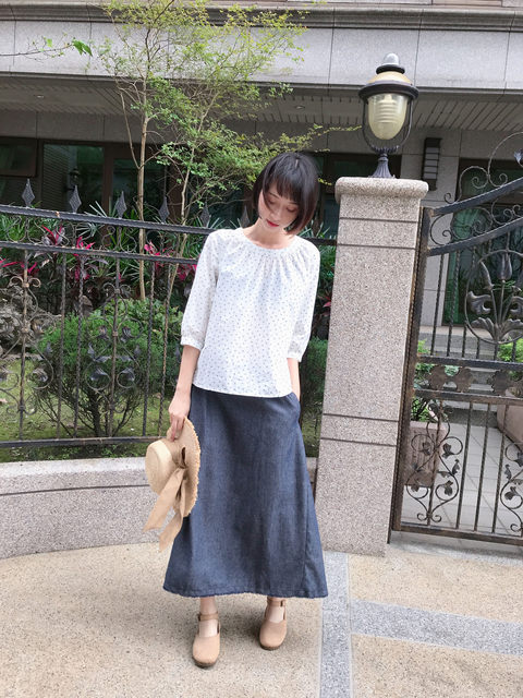 Retro style plus size elastic waist belted culottes