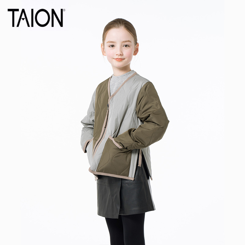 TAION 儿童羽绒服保暖羽绒外套两面穿秋冬男女小孩轻便 - 图3