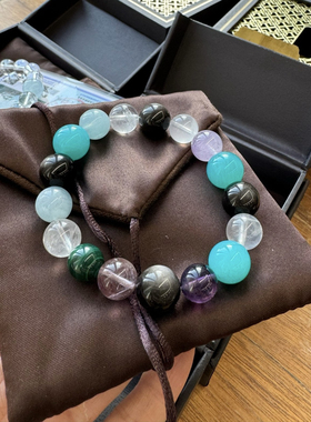 跟着刘亦菲带手串 天然水晶手链 迈向勇气和成功 有证书