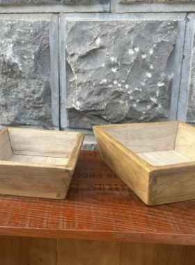 金丝楠木桌面收纳盒 创意水果干果零食小储物盒 燕尾榫木质整理盒