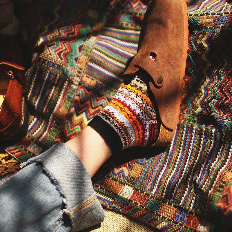 秋季日系美式粗线工装男短袜 阿美咔叽复古民族风棉粗针船袜子,淘宝优惠券,粉丝福利购,淘宝优惠卷