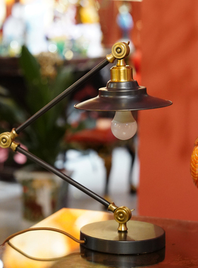 【本尼家】T02复古书桌办公室台灯个性卧室客厅床头柜床头摆件