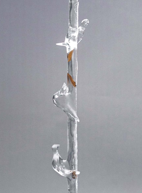 【本尼家】TY26透明铂晶雕塑《喜上眉梢》衣帽架艺术品落地装饰