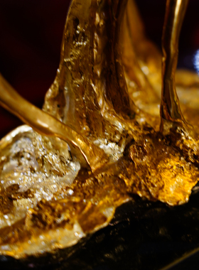 【本尼家】GY134黄铜长颈鹿装饰摆件