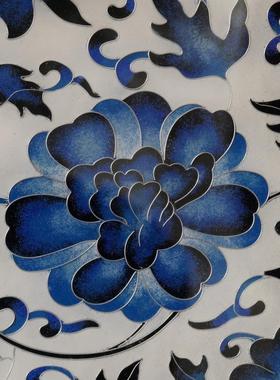 【本尼家】H01非遗手工艺掐丝珐琅装饰画-青花瓷瓶画挂饰国风摆件