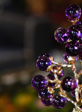 【本尼家】AP437小号-紫葡萄艺术装饰轻奢高档家居客厅玄关摆件