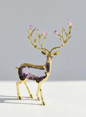 【本尼家】HY218现代轻奢装饰鹿饰品客厅电视柜桌面玄关摆件