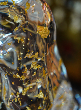 【本尼家】TY102轻奢高级感潮玩金箔装饰铂晶狗狗创意玄关摆件