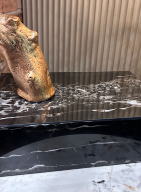 【本尼家】现代轻奢卧室床头台灯《迎客松》设计师款客厅装饰灯