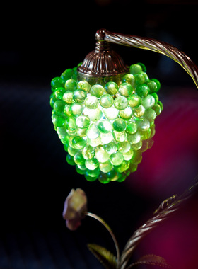 【本尼家】T117法式轻奢复古绿葡萄台灯装饰客厅桌面卧室床头摆件