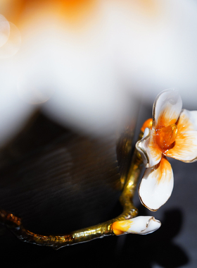 【本尼家】JN20小号玉兰花瓶创意复古珐琅彩插花瓶装饰玄关摆件