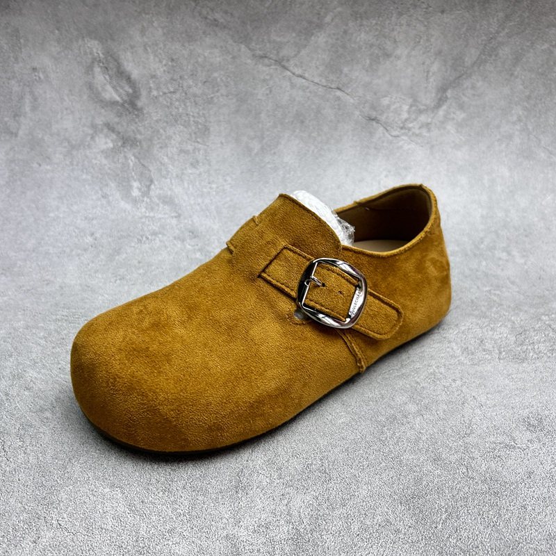 工厂26断码绒布春季新款女鞋厚底勃肯鞋圆头松糕底套脚深口女单鞋,淘宝优惠券,粉丝福利购,淘宝优惠卷