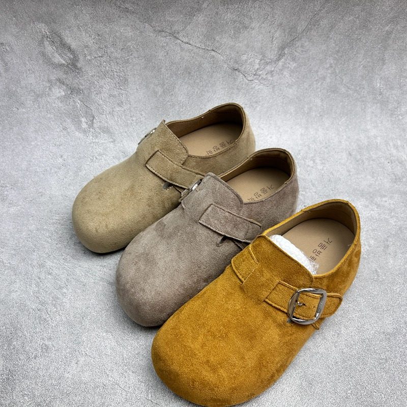 工厂26断码绒布春季新款女鞋厚底勃肯鞋圆头松糕底套脚深口女单鞋,淘宝优惠券,粉丝福利购,淘宝优惠卷