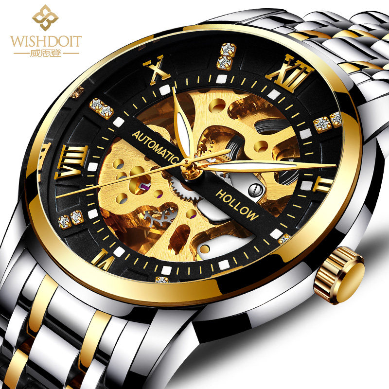 全自动瑞士镂空男士潮流时尚机械表 瑞士手表海外代购国产腕表