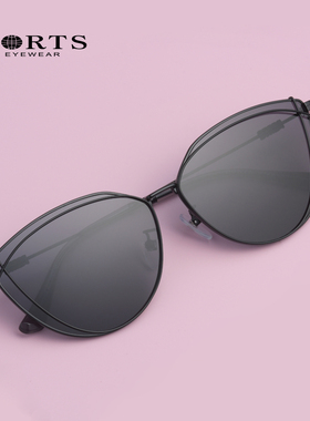 PORTS宝姿眼镜太阳镜墨镜女防紫外线圆脸时尚个性潮网红 PSF21110