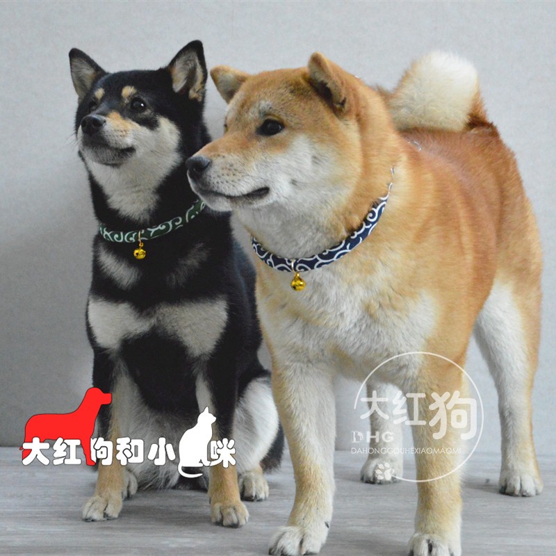日系唐草の犬の首輪日本柴犬配饰狗狗和风项圈猫咪脖圈可调节纯棉 大红狗和小猫咪 淘优券 日系唐草の犬の首輪日本柴犬配饰狗狗和风项圈猫咪脖圈可调节纯棉 大红狗和小猫咪 淘优券