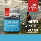 Orijen Canada желает, чтобы корм для собак примитивная охота на шесть видов рыбы и курицы в щенков для щенков.