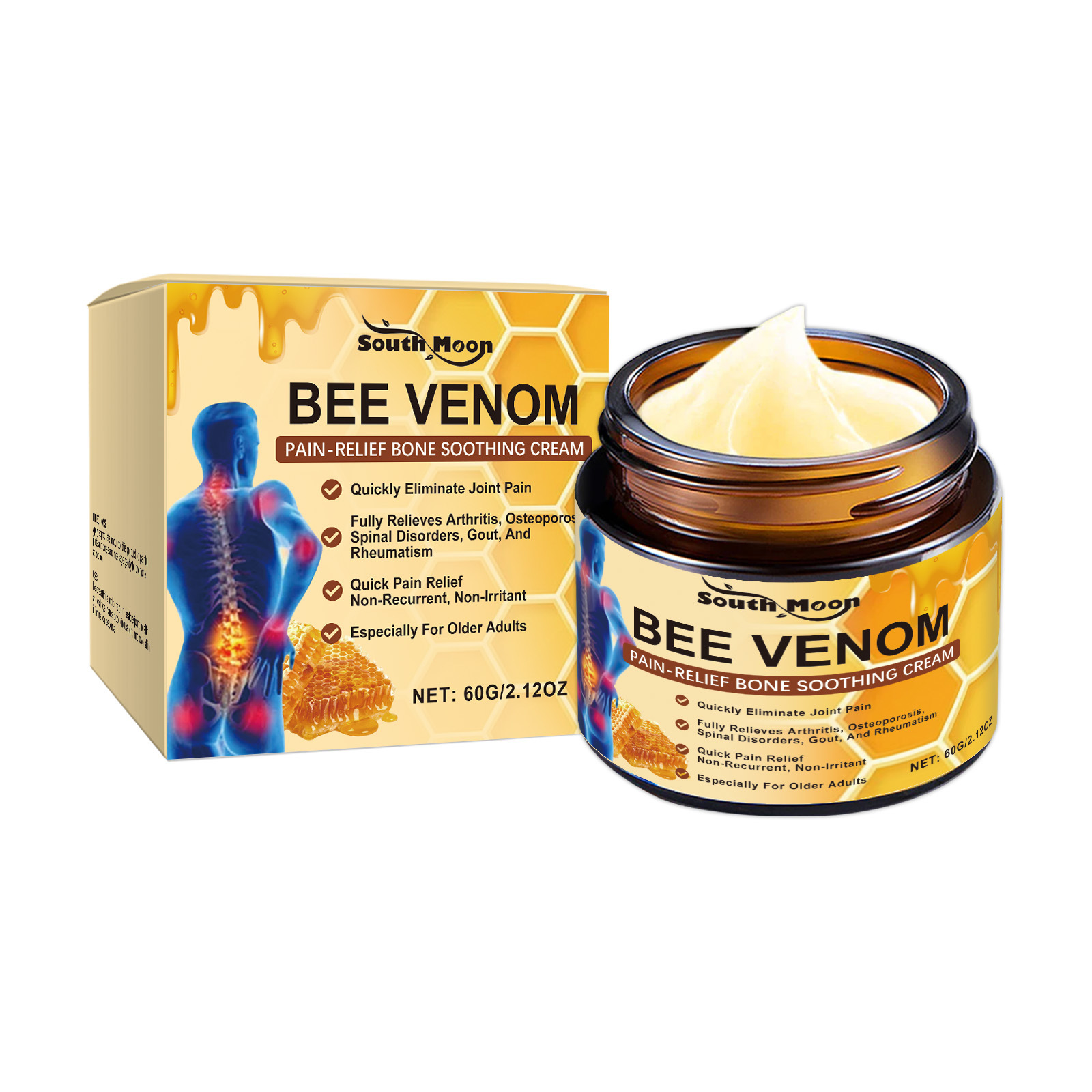 Bee venom joint care cream relieves joint discomfort massage - 图3