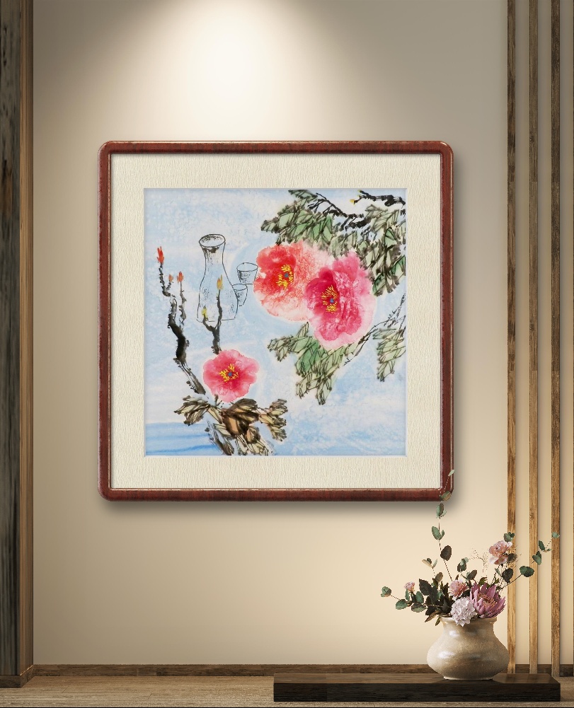 国画花鸟画装饰画手绘字画客厅办公室大厅走廊四尺斗方无款写意GG - 图2