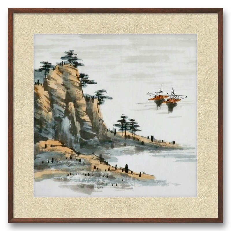 山水画小品堂口国画纯手绘字画书画中式客厅办公室装饰画 无款GG