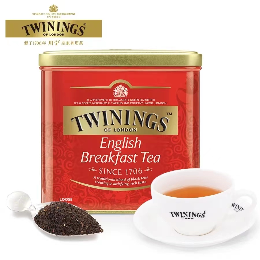 波兰进口TWININGS川宁进口英式早餐红茶500g罐散茶铁罐装早餐茶 - 图0