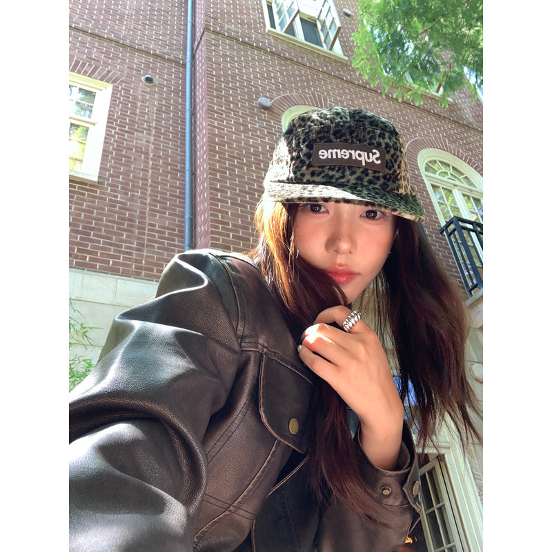 Halo Luu美式痞帅棕色皮衣外套女秋季韩系洗褪做旧复古短款皮夹克,淘宝优惠券,粉丝福利购,淘宝优惠卷