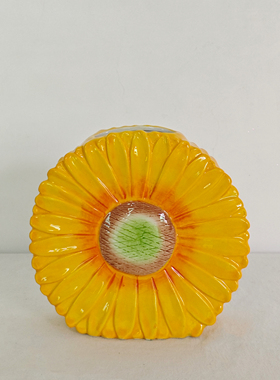外贸出口 孤品 手绘  花朵系列 陶瓷花瓶 烛台 花盆 收纳