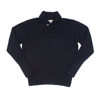 ມາໃຫມ່ Lapel Pullover Wool Sweater ຜູ້ຊາຍແລະແມ່ຍິງ Navy deck Wool Sweater Thickened Knit Sweater Khaki