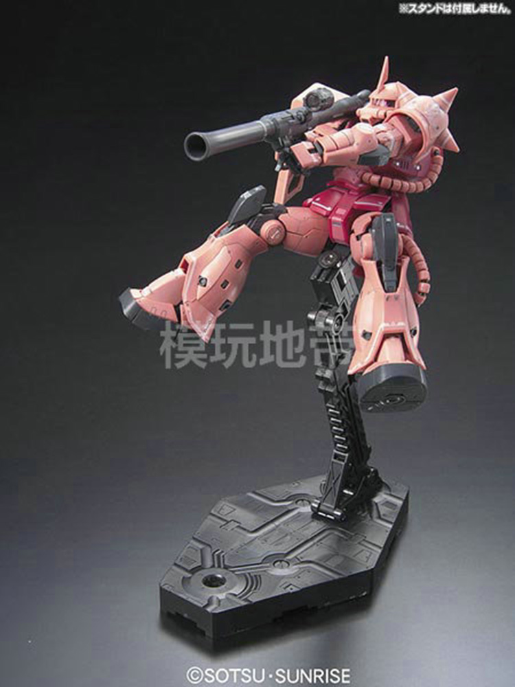 现货万代 RG 02 2 1/144 MS 06S Zaku II夏亚红扎古拼装模型-图3