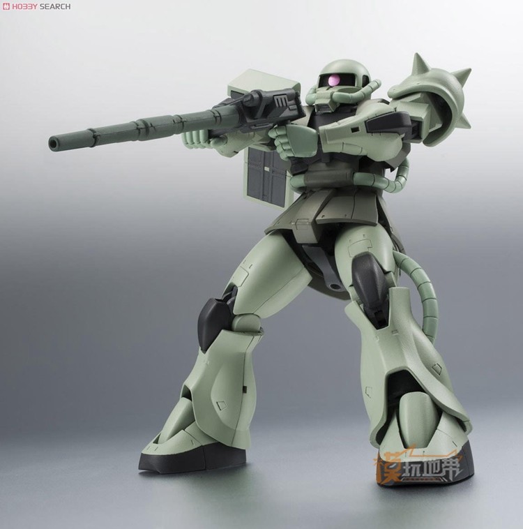 现货万代 ROBOT魂 197机动战士高达 MS-06量产型扎古绿渣古_虎窝淘