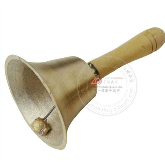 Rattle, school bell, small bell, school bell, copper rattle instrument
