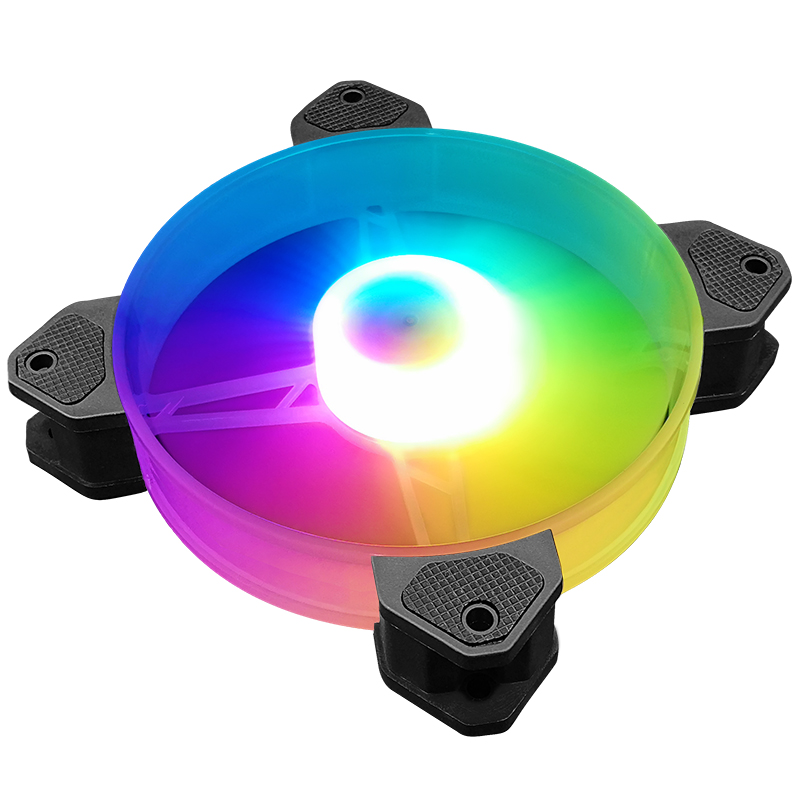 玲珑光圈 电脑机箱风扇12cm静音5V可编程RGB幻彩ARGB主板神光同步 - 图2