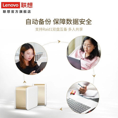 Lenovo Personal Cloud Cloud T2NAS Сервер Серверов Связь семьи Семейство Личное облачное хранилище