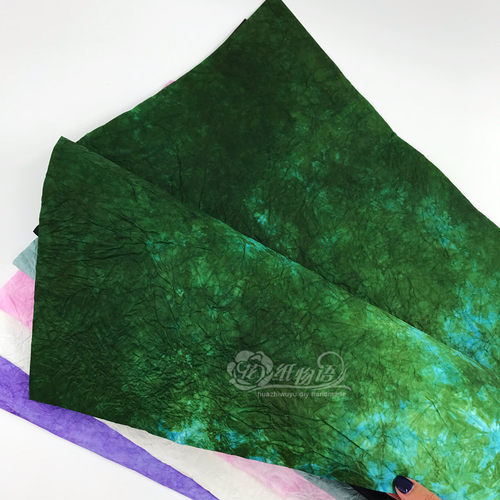 浮染纸 手工特种纸 高仿手工花材料 叶子材料 纸艺花DIY材料 - 图0