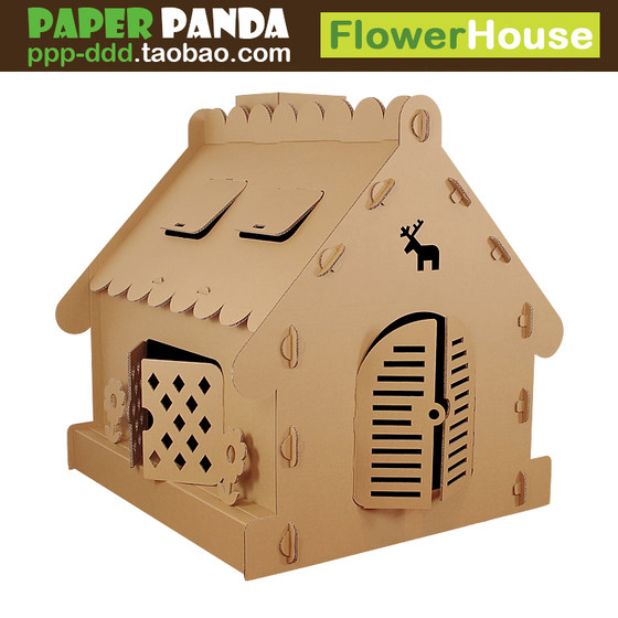 PAPERPANDA parent-child DIY graffiti game house