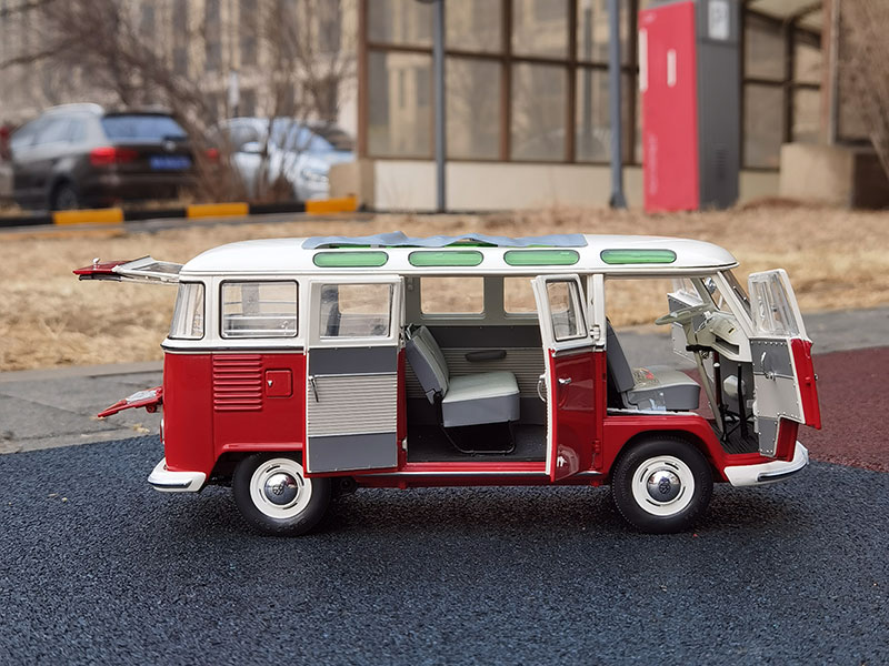 Schuco舒克1:18 VW Samba大众T1面包车合金开门汽车模型礼品-图2