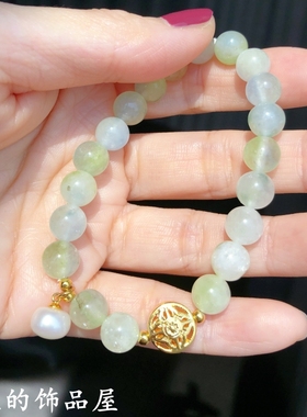 欧比雅比 复古国风系列新中式天然石串珠彩色转珠手链