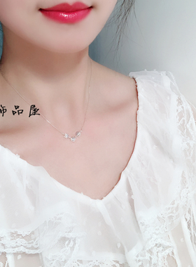 古丽迷你小雏菊925银短项链