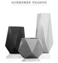 Hubei Rhomboid Folded GRP flower pot mall beauty Chen bowl New products Wuhan GRP rhombus combined flower box