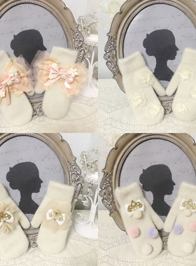 保暖手套兔毛手套女加绒保暖