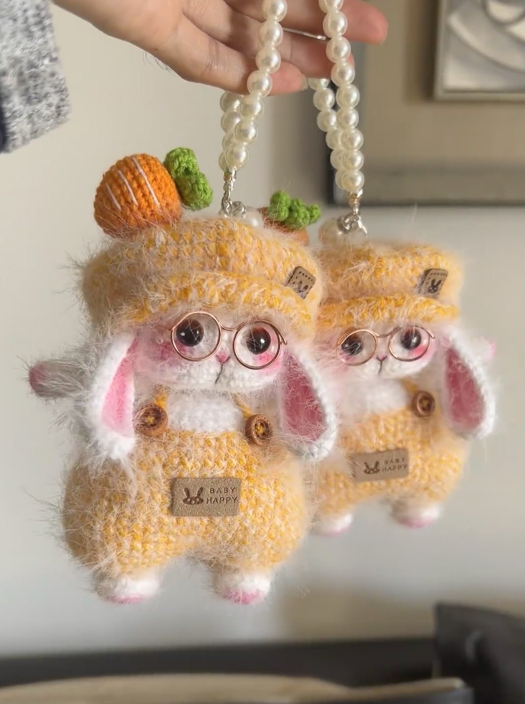 钩针钩织玩偶公仔毛线手工diy材料包糖糖兔毛毛挂件,淘宝优惠券,粉丝福利购,淘宝优惠卷