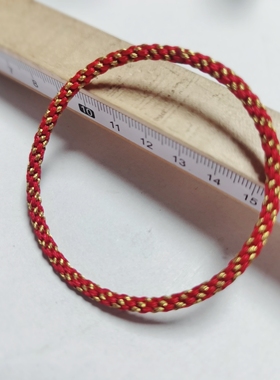 小碎金网红情侣红绳手链情比金坚本命年转运手绳