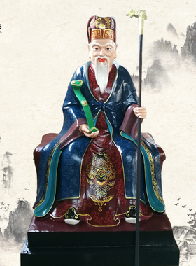 山神爷山神奶奶神像寺庙供奉雕像摆件精雕工艺纯手工山王菩萨佛像