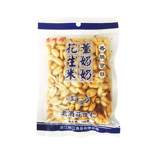 安徽香哆哆董奶奶花生米140g五香花生米老酒咸味花生米炒货零食 - 图1