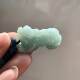 Myanmar Jadeite Pendant Dark Blue Green Floating Flower Pai Xiu