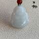 Burmese natural jade pendant A white small Buddha
